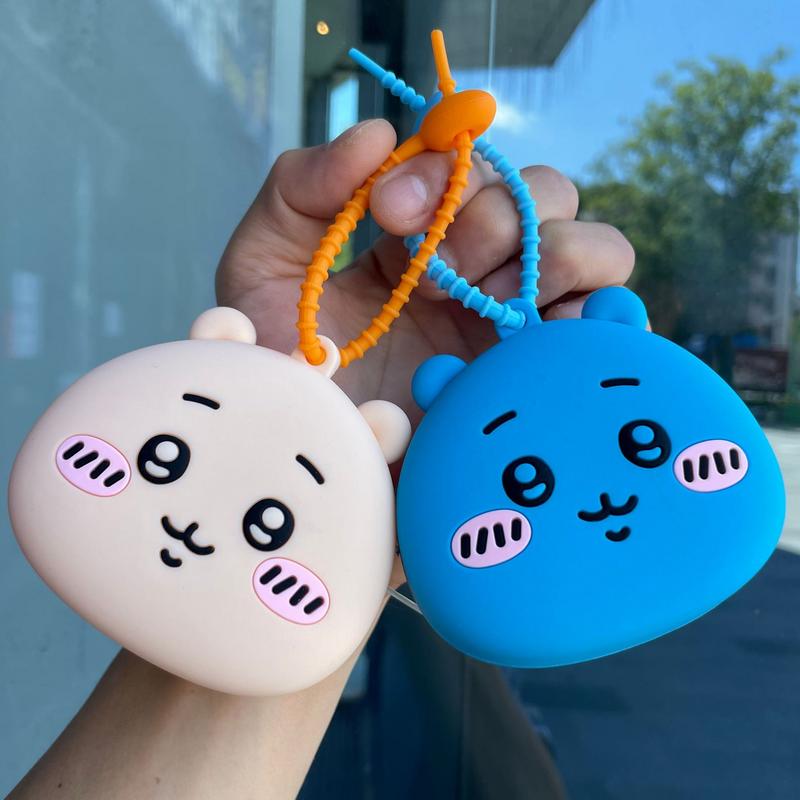 Портативный мешочек для лакомств для собак, мультяшный силиконовый мешок для корма для собак, милый мешочек для перекусов для питомцев, многоцелевой мешок для корма для щенков для печенья, сушеного мяса