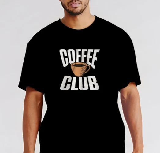 Men's and Women's T-shirts COFFEE CLUB - T-Shirt Size S-5XL