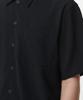 MUSINSA STANDARD Crinkle Relaxed Short Sleeve Shirt [Black]