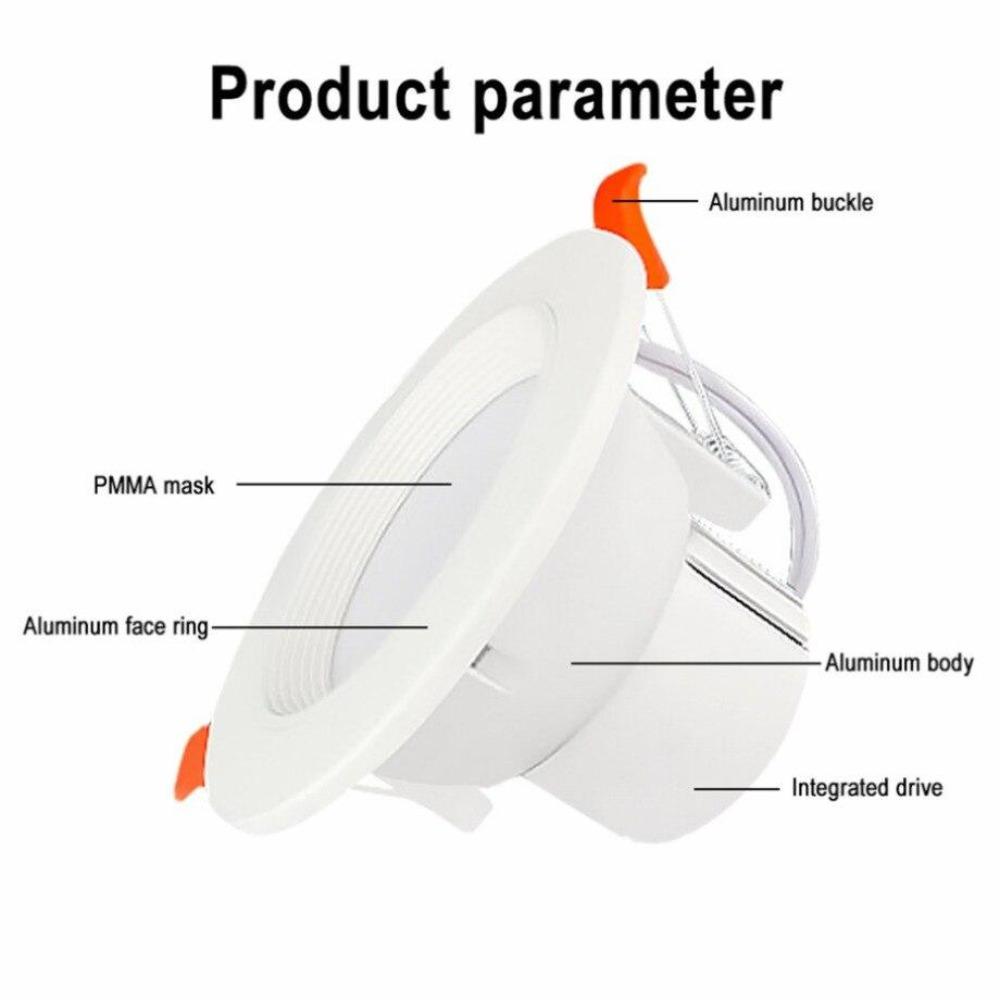 LED Radar Sensing Ceiling Lamp Downlights For Bathroom Stairs Balcony AC 85-265V 5W/7W/9W With Intelligent Radar Sensor Lighting