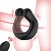 Кольца для пениса Вибратор Фиксация мошонки Стимуляция клитора Задержка эякуляции Эрекция 10 скоростей Пульт дистанционного управления Кок-ринг Секс-игрушки