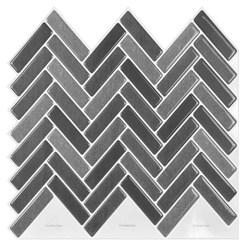 Самоклеящаяся плитка-наклейка для фартука 10" x 10" Обои-плитка для кухни ванной