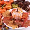 50pcs Halloween Decor Props Artificial Mini Pumpkin Berries Maple Leaf DIY Craft for Halloween
