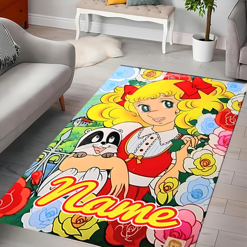 Custom personalization Candy Candy Area Rug - Perfect For Kitchen, Bathroom,Laundry Room Decor Large Size Available,Gift All Seasons