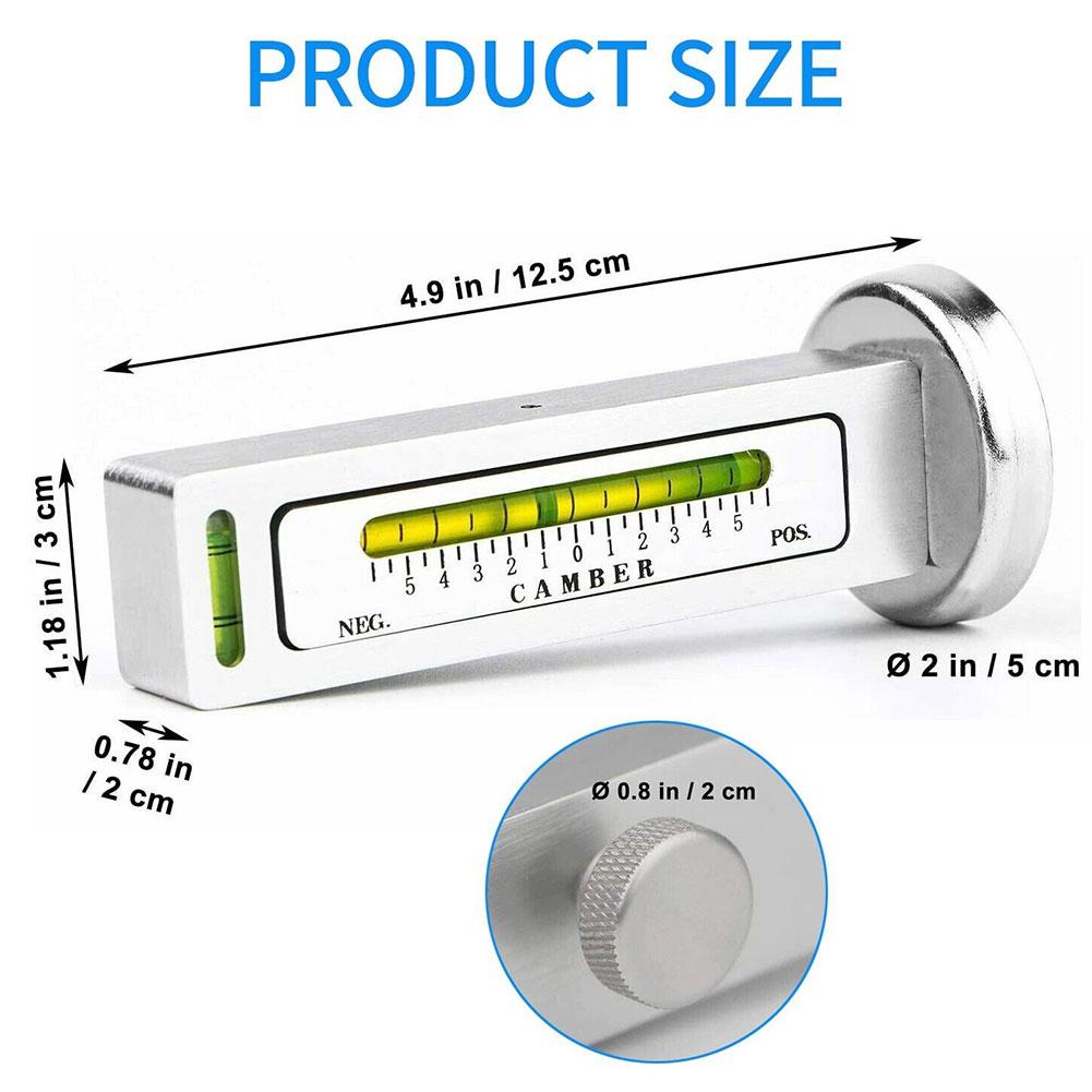 Автомобильный четырехколесный позиционер Магнитный уровень Регулировка развала Вспомогательный инструмент Регулировка колес Спиртовой уровень