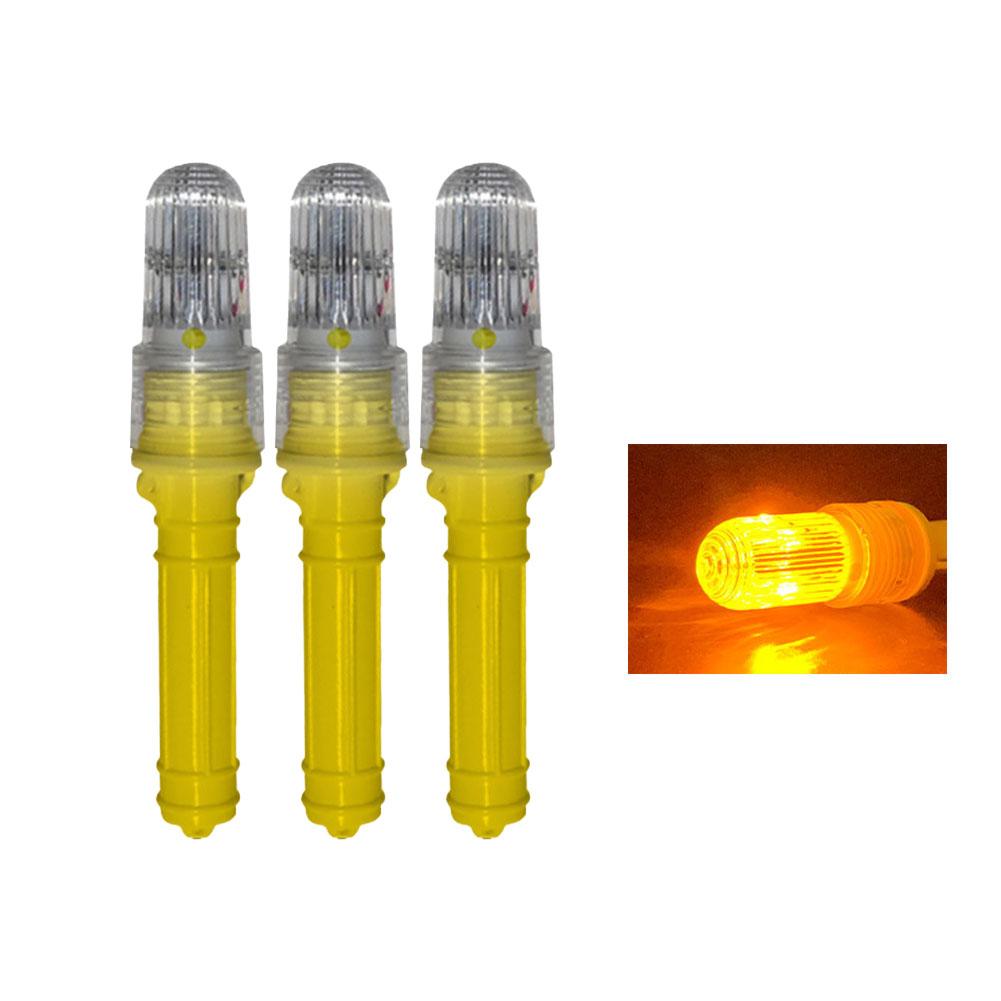 LED Marine Flare -3Pcs Boat Flares Coast Guard Approved Marine | Waterproof Emergency Signals for Fishing Nets, Buoys & Boats