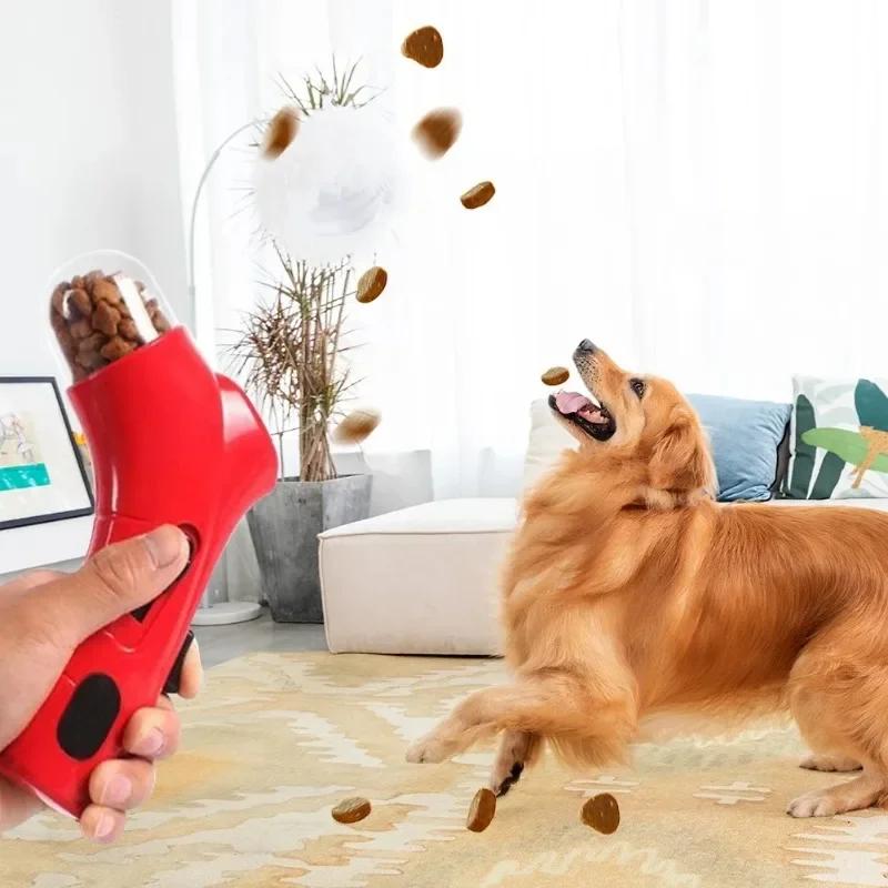 Interactive Dog Cat Snack Dispenser Toy, Large Capacity Treat Feeder With Bite-resistant Design For Training Play