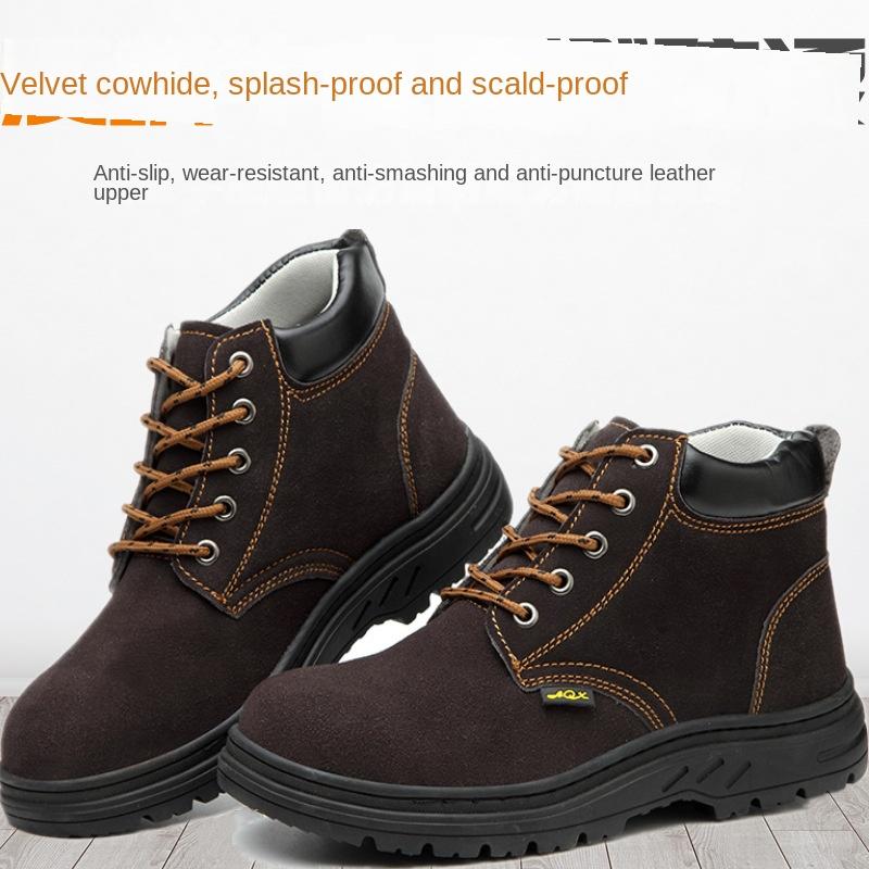 Обувь для страхования труда, защитная обувь с защитой от ударов и проколов, износостойкая и нескользящая рабочая обувь больших размеров