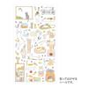 Midori notebook sticker sticker cat pattern S + M 2 types set 82687006 82688006