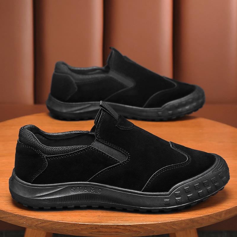 Низкие водонепроницаемые кожаные ботинки для мужчин, нескользящие, для спорта и отдыха на открытом воздухе, рабочая обувь