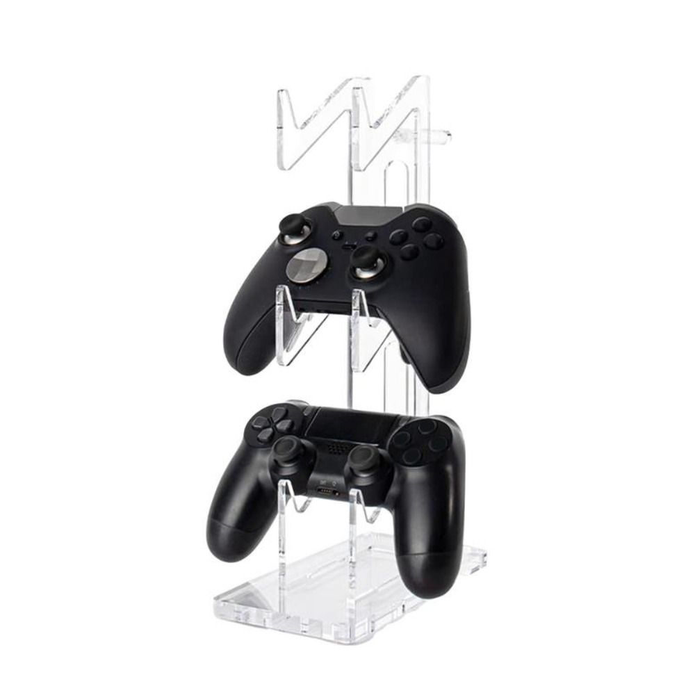 White Game Handle Display Stand Acrylic 3-Layer Controller Holder Durable   Desktop
