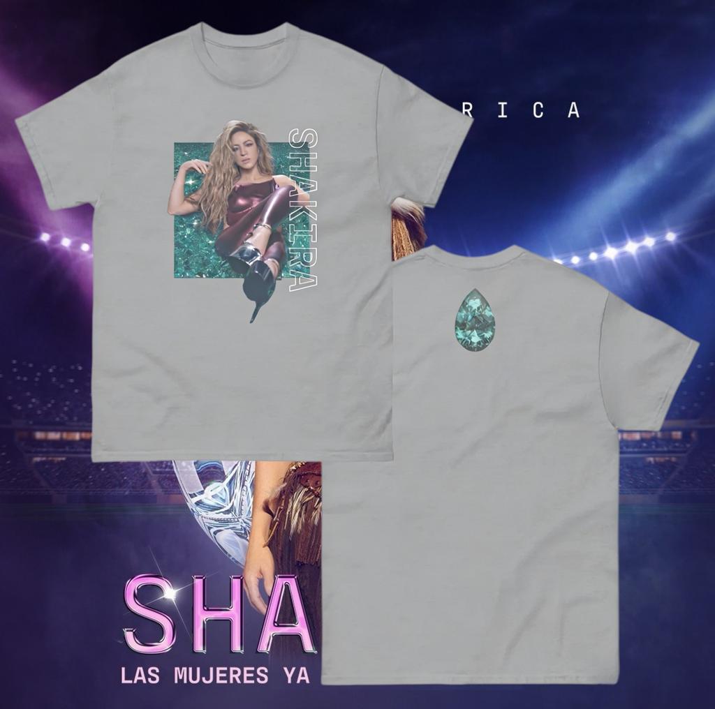 2026 Shakira World Tour Popular Unisexs TShirt Unisex ONeck 100 Cotton Short Sleeve Y2k Oversized Fashion Women Tee for fans
