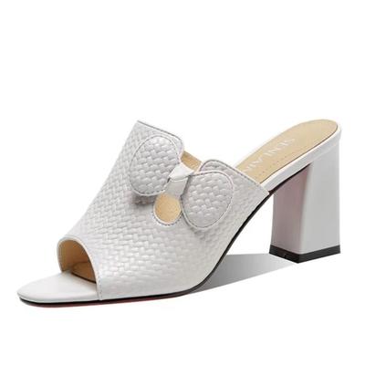 2024 Летняя мода сандалии с открытым носком женские квадратные туфли на высоком каблуке сексуальные женские элегантные туфли с открытым носком Sandalias Mujer