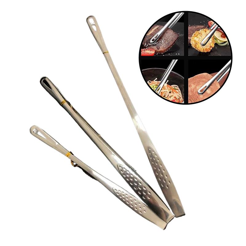 Bbq Food Tongs Barbecue Clip Stainless Steel Kitchen Food Meat Clip Non-Slip Non-Stick Steak Clamp Cooking Tool For Grill Baking