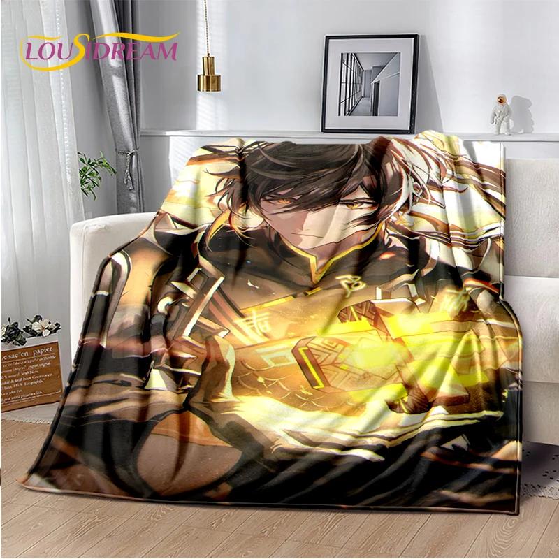 Genshin Impact Cartoon Character Soft Throw Blanket for Bedroom Sofa Picnic Perfect Child Gift
