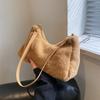 2024 Пушистая Минималистичная Женская Сумка Через Плечо - Мода Осень/Зима