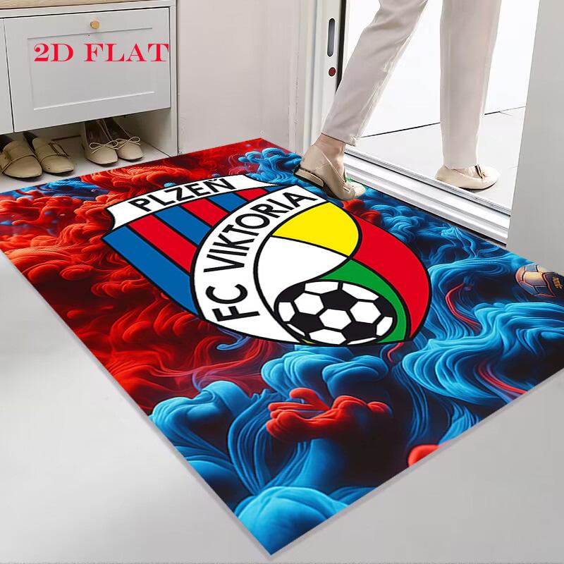 FC Viktoria Plzeň Carpet Rug for Living Room Bedroom Home Sofa Decoration,Kids play Nonslip Floor Mat