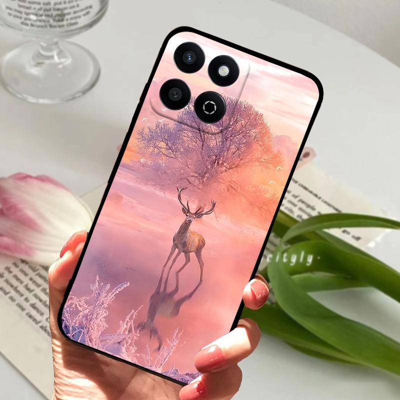 Чехол для Honor X7c 4G X 7c Геометрический дизайн Мягкий силикон ТПУ Задняя крышка телефона Для Huawei Honor X7c Ударопрочный бампер Сумки для телефона