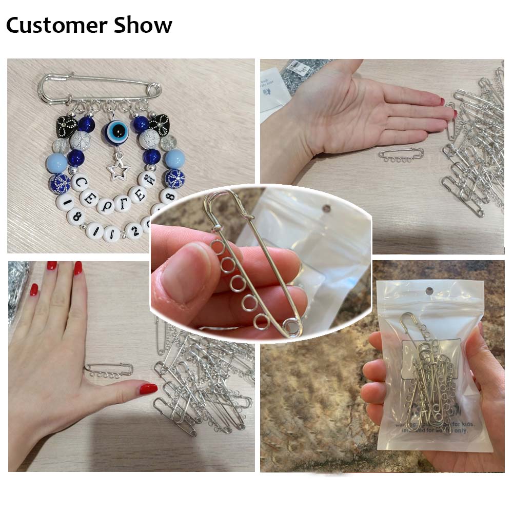 With 3 Holes Handmade Wedding Party Elegant Dress Coat Safety pin Corsage Accessories Brooches Pin