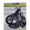 Мотоциклетное кожаное седло Ретро Черное кожаное одиночное сиденье для Harley Custom Chopper Bobber Honda Yamaha Kawasaki Suzuki