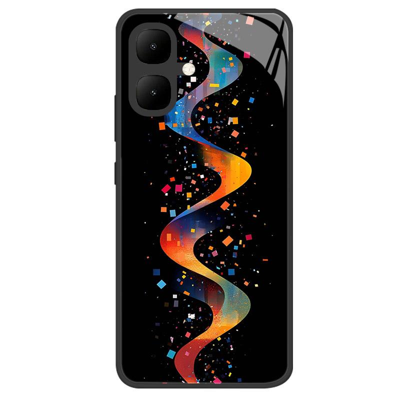 Чехол для Infinix Smart 10 Новый Роскошный Закаленное Стекло Защитный Чехол для Телефона Для Infinix Smart10 X6725 Корпус Полное Покрытие Coque