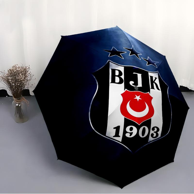 1pc BJK Umbrella, Sun Protection, And UV Shielding. It Has Eight Sturdy Ribs for Outdoor Use And Perfect As a Holiday Gift