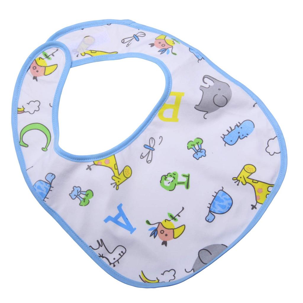 [LittleForBig] Взрослый слюнявчик с карманом для сбора слюны, фартук для еды, уход [Хлопок + Водонепроницаемая ткань] 2-слойная конструкция, набор из 2 штук [Рисунок «Вишня» / «Зоопарк»]