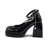 Mary Jane Shoes Pumps Spring Lady Chunky High Heels Round Toe Sexy Ankle Strap Dress Platform Party Wedding Women Heeled Shoes