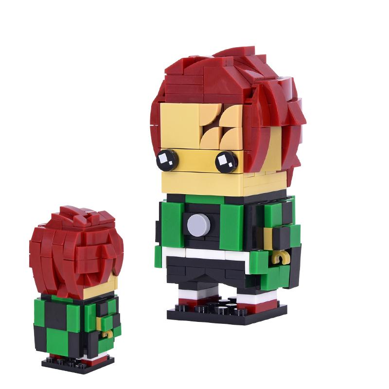 Набор MOC Кирпичи Мультфильм Фильм BrickHeadsed Модель DIY Фигурки Действия Сцена Строительные Блоки Игрушки Для Детей Подарок