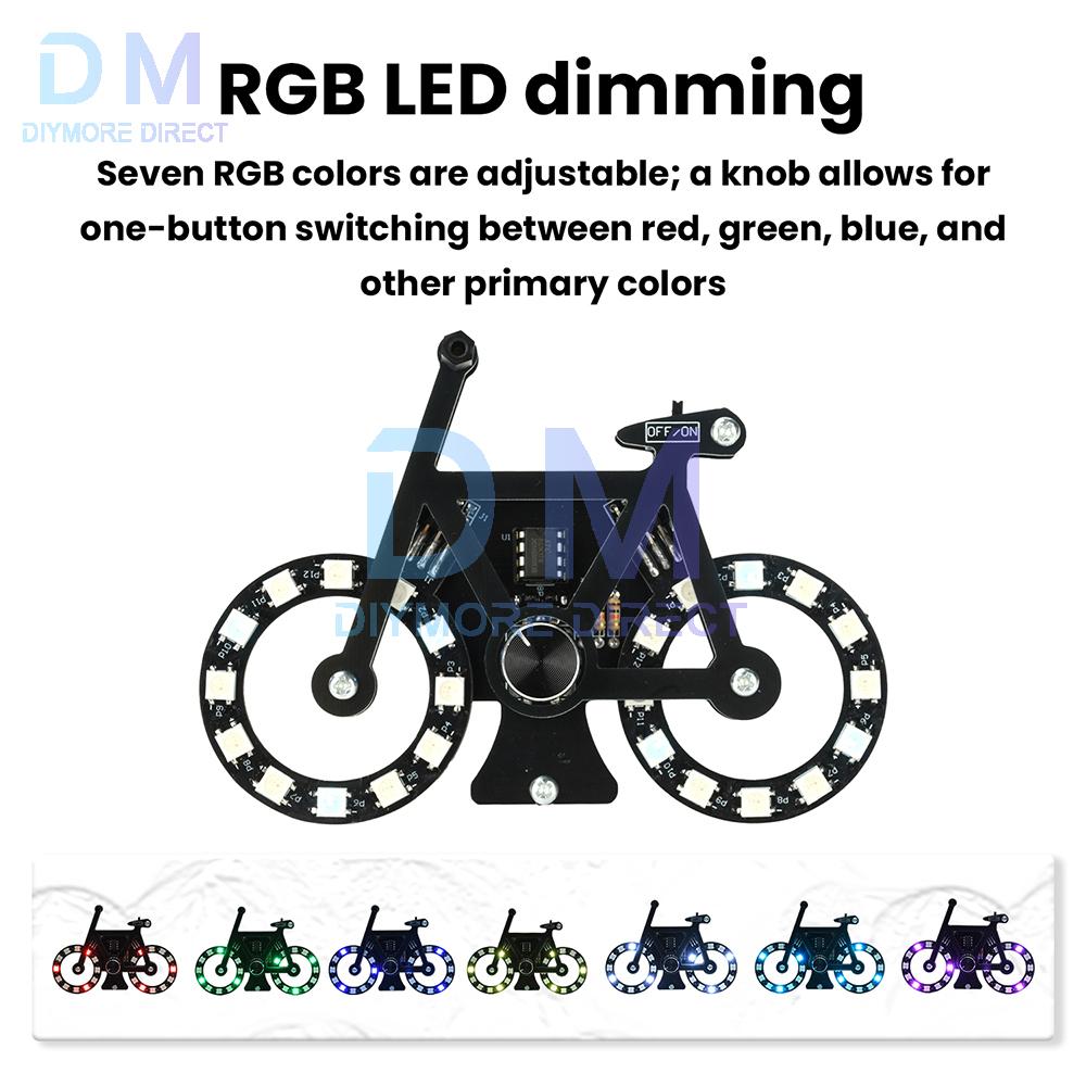 Электронный сварочный набор DIY для RGB светодиодов DC 5V с регулируемой ручкой скорости цвета, Plug and Play, интерфейс Type-C
