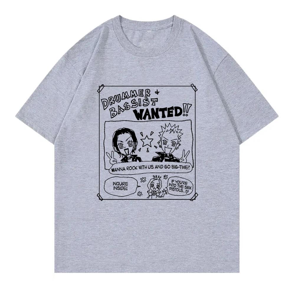 Футболка унисекс Nana Anime Black Stones Смешная женская одежда Топы Harajuku Футболки унисекс повседневные Графическая одежда