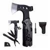 Multitool Multifunctional Hatchet 16-in-1 Multitool Survival Gear Axe Hammer Pliers Saw Screwdriver Bottle Opener with Whistle with Portable Sheath