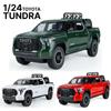 1/24 TOYOTA Tundra TRD Пикап Внедорожный литой сплав Миниатюрная игрушечная модель автомобиля с инерционным механизмом, звуком и светом, коллекция подарков для мальчика