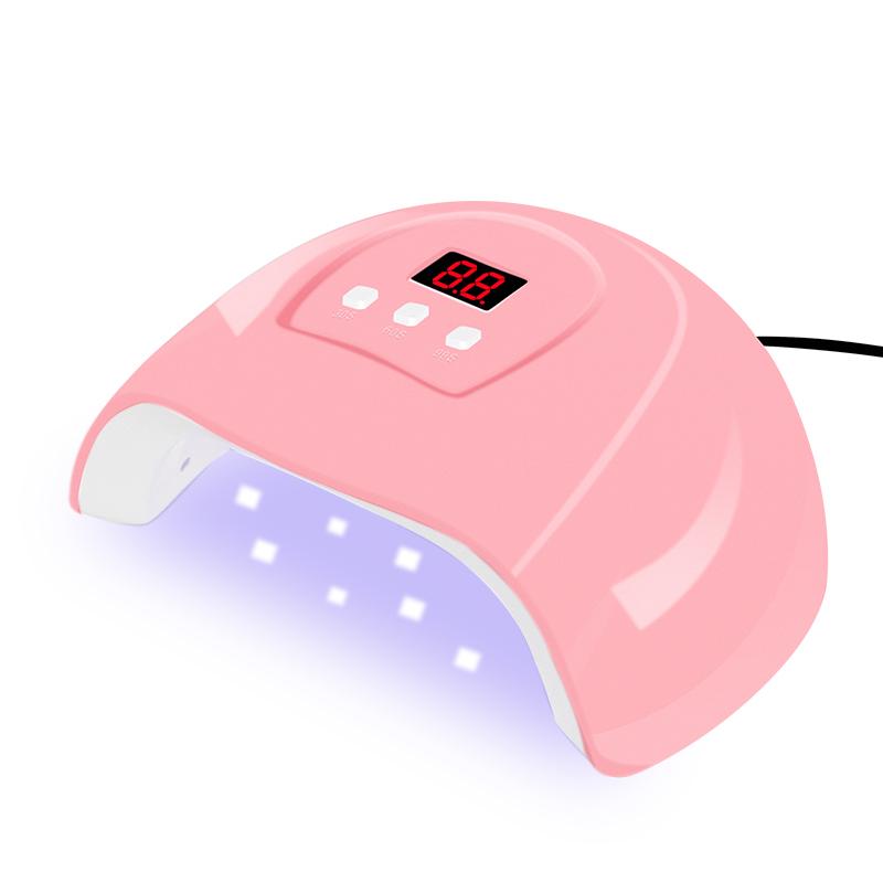 Портативная розовая машина для сушки ногтей 36 Вт, УФ-светодиодная лампа 30/60/90 s, таймер, USB-кабель для домашнего использования, сушилка для УФ-гель-лака для ногтей, светодиодная лампа для ногтей, инструмент