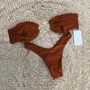 2025 New Summer New Beach Party Bikini Sexy Patchwork Bikini Solid Color Bandeau Split Ladies Fashion Swimsuit Women