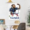 Mbappe Custom Your Name Wall Decor Tapestry Art For Pet Memorial Birthdaywedding Party Backdrop Family Gift