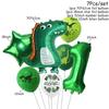 Воздушный шар для вечеринки с динозаврами Фольгированные шары-цифры для вечеринки с динозаврами для детей Украшения для вечеринки с изображением диких животных в джунглях Globos