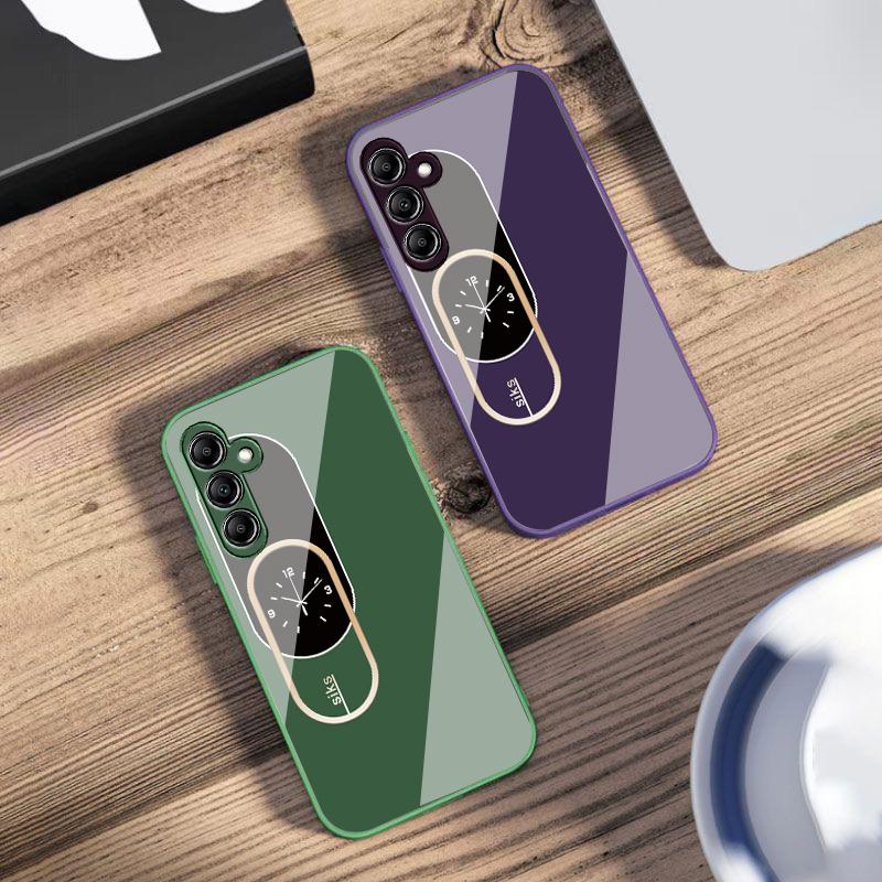 Цветовой узор настенных часов Для Samsung A 73 72 71 70 56 55 54 53 52 51 50 42 35 34 33 32 31 26 25 24 23 22 30 20 стеклянный чехол для телефона