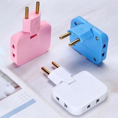 Вилка ЕС 1 3 Удлинитель Электрическая розетка Вращающаяся на 180 градусов Розетка адаптера переменного тока