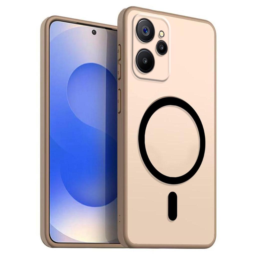 Магнитный железный кольцевой чехол для телефона для realme 9i 4G, OPPO A96 4G Матовый мягкий ТПУ Ударопрочный чехол