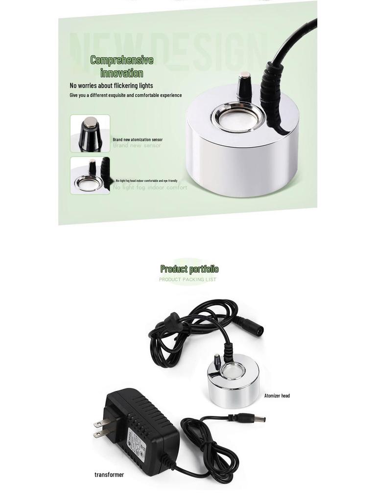 Ultrasonic Atomizer for Fish Tank & Bonsai - Fog Humidifier for Bedrooms