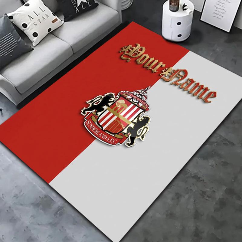 Sunderland A.F Custom Name Carpet Rug for Living Room Bedroom Home Sofa Decoration,Kids play Non-slip Floor Mat