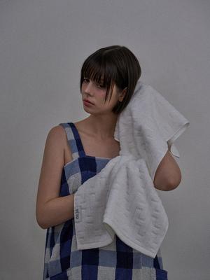 Халат мини TETO Шахматка Синий Супима