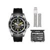 ENRIVA Watch Automatic Watch Date Display 1000m Professional Water Resistant NH35 Sports Diver Style Sapphire Glass Tool Diver's Men's (Black