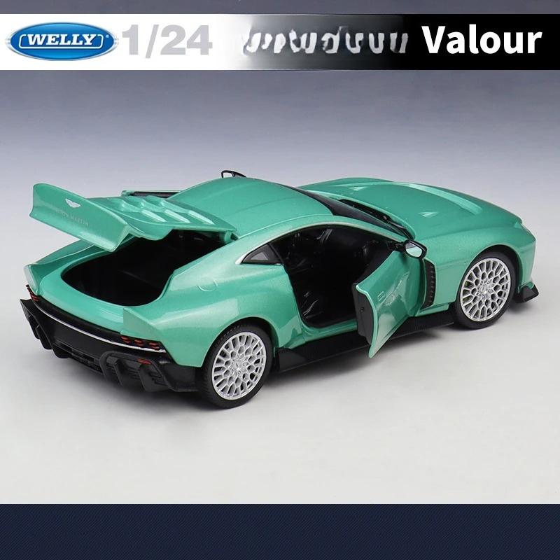 Welly 1/24 Aston Martin Valour Сплав Модель Суперспортивного Автомобиля Литой Металл Гоночный Автомобиль Модель Транспортного Средства Высокая Симуляция Детская Игрушка Подарок