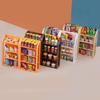 Children'S Simulation Supermarket Small Shelf Play House Toys Miniature Food Play Doll House Mini Display Rack Model Ornament
