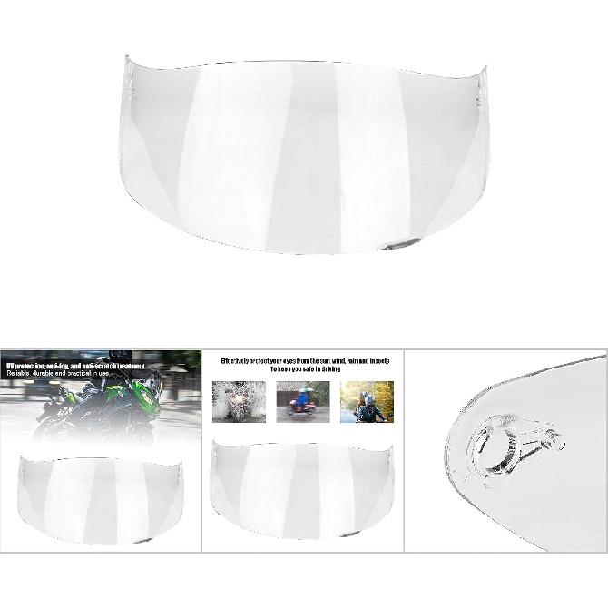 Motorcycle Helmet Visor Compatible with AGV K1 K3 SV K5 K5‑S Wind Shield Helmet Lens Visor Shield Full Face(Transparent)