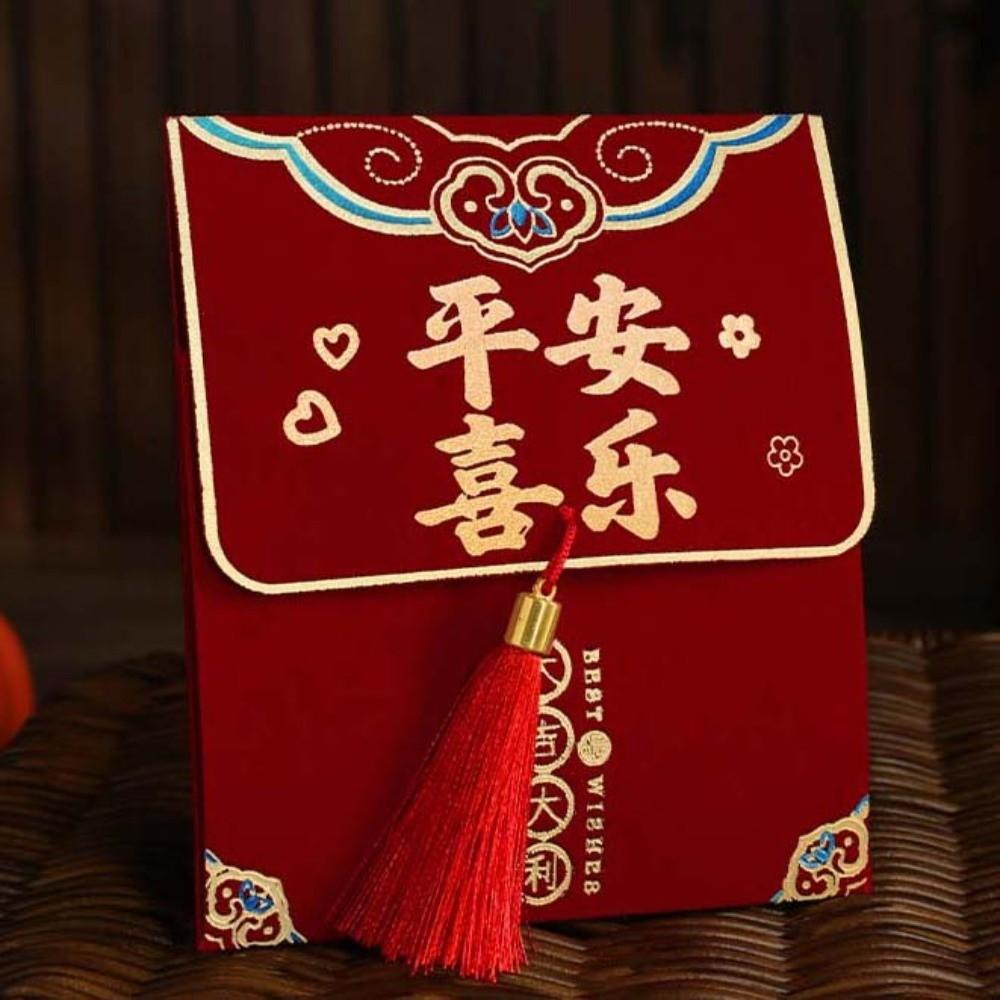 Polyester Spring Festival Red Envelope Traditional God of Wealth Red Pocket Wedding