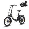 SPATIAL Vélo Électrique Pliable 20" - Moteur 550W(PIC) - Batterie 36V 13Ah- Shimano 7 vitesses-Autonomie 100km(Max)-Noir