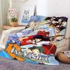 Digital Print Anime Fleece Blanket Sofa A-Inuyasha Microfiber Bedding Warm Winter Bed Camping Nap Fluffy Soft Blankets King Size
